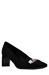 Женские туфли на каблуке Calvin Klein из микрозамши 1159788936 (Черный, 38,5)