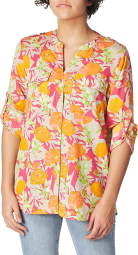 Жіноча блузка з принтом Calvin Klein на ґудзиках оригінал