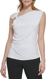Жіноча блуза Calvin Klein без рукавів 1159795422 (Білий, 2X)