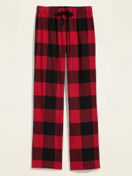 Домашні фланелеві штани Old Navy art329552 (Червоний/Чорний, розмір M)