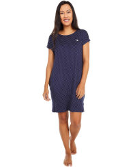 Женское домашнее платье Ralph Lauren в горошек 1159790321 (Синий, M)