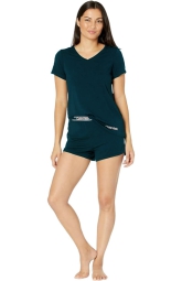 Жіноча піжама Calvin Klein футболка та шорти 1159801569 (Зелений, L) 1159801569 (Зелений, L)