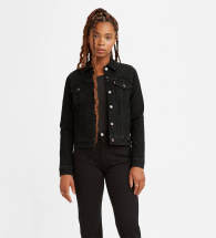 Женская укороченная джинсовая куртка Levi's 1159790532 (Черный, XS)