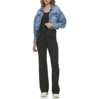 Женская укороченная джинсовая куртка DKNY на пуговицах 1159804152 (Синий, L)
