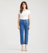 Жіночі класичні джинси Levi's 1159799779 (Білий/синій, 44)