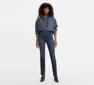 Жіночі класичні джинси Levis 724 1159799874 (Білий/синій, 44)