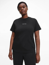 Женская футболка Calvin Klein с логотипом 1159776964 (Черный, 4XL)