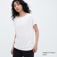 Женская футболка UNIQLO 1159791194 (Белый, M)