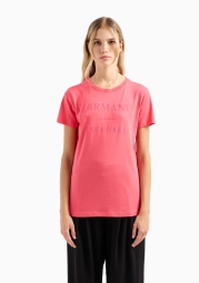 Женская футболка Armani Exchange с логотипом 1159802623 (Розовый, XXL)