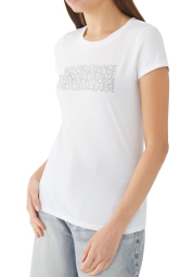 Жіноча футболка Armani Exchange з логотипом 1159802700 (Білий, M)