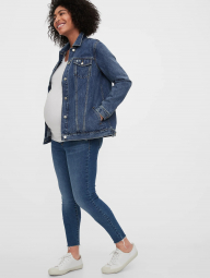 Джинсовая куртка Gap для беременных 1159757720 (Синий, XS)