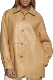 Женская куртка Levi's из искусственной кожи 1159771869 (Бежевый, S)