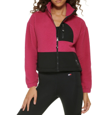 Женская меховая куртка Tommy Hilfiger шерпа 1159776266 (Розовый, XS)