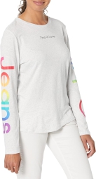 Жіночий лонгслів Calvin Klein з логотипом 1159796158 (Сірий, XL)