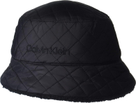Стильная стеганая панама Calvin Klein с шерпой 1159783464 (Черный, One size)