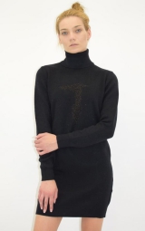 Теплое женское платье Trussardi 1159795000 (Черный, XS)