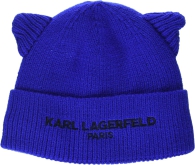 Жіноча шапка Karl Lagerfeld Paris з вушками 1159794024 (Білий/синій, One size)