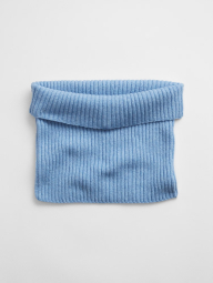 Вязаный шарф-хомут GAP снуд 1159789525 (Голубой, One size)