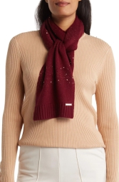 Жіночий шарф Michael Kors з паєтками 1159794262 (Бордовий, One size)
