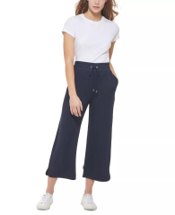 Стильные женские штаны Calvin Klein на завязках 1159773851 (Синий, XL)
