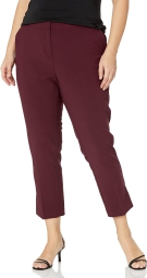 Стильные женские штаны Calvin Klein с разрезами 1159803580 (Бордовый, 16W)