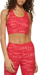 Спортивный топ Tommy Hilfiger бра с принтом 1159783899 (Красный, L)