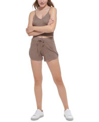 Жіночий трикотажний костюм Calvin Klein майка та шорти 1159794913 (Коричневий, XL) 1159794913 (Коричневий, XL)