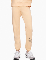 Женские спортивные штаны Calvin Klein джоггеры 1159772405 (Персиковый, M)