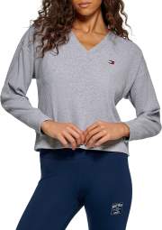 Женский укороченный свитер Tommy Hilfiger 1159776226 (Серый, XXL)