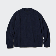 Вязаный свитер UNIQLO кофта 1159786856 (Синий, XXL)