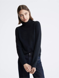 Женский плюшевый свитер Calvin Klein с воротником 1159790265 (Черный, XS)