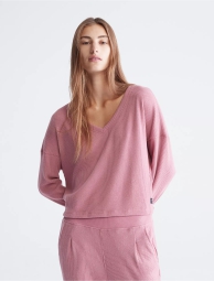 Жіноча кофта Calvin Klein в рубчик 1159793842 (Рожевий, L)