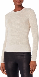 Жіночий тонкий светр Armani Exchange 1159803361 (Бежевий, XS)