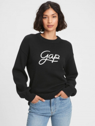 Женский свитер GAP толстовка с логотипом 1159762154 (Черный, L)