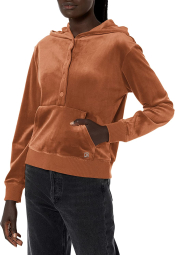 Жіноча плюшева толстовка Calvin Klein з капюшоном оригінал 1159781909 (Коричневий, L)