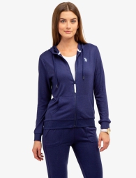 Толстовка жіноча U.S. Polo Assn з логотипом 1159794147 (Білий/синій, XXL)
