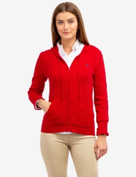 Женская толстовка U.S. Polo Assn с логотипом 1159803776 (Красный, XS)