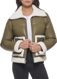 Жіноча куртка Levi's з шерпою 1159800913 (Зелений, XL)