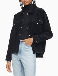 Вельветовая куртка-рубашка Calvin Klein на кнопках 1159777640 (Черный, XL)