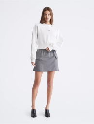 Жіноча спідниця Calvin Klein з накладними кишенями 1159793808 (Сірий, XS)