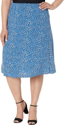 Женская юбка миди Tommy Hilfiger с принтом 1159801078 (Синий, 14)