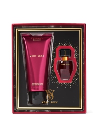 Жіночий подарунковий набір Very Sexy від Victoria's Secret лосьйон та парфум 1159795449 (Бордовий, One size)